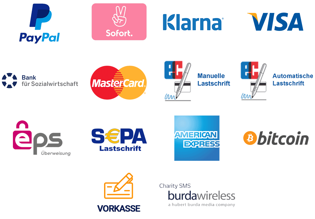 Multi Payment für Ihr Online Fundraising