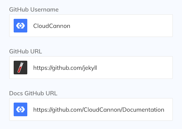 Github interface