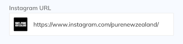 Instagram interface
