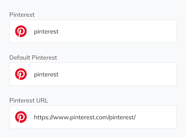 Pinterest interface