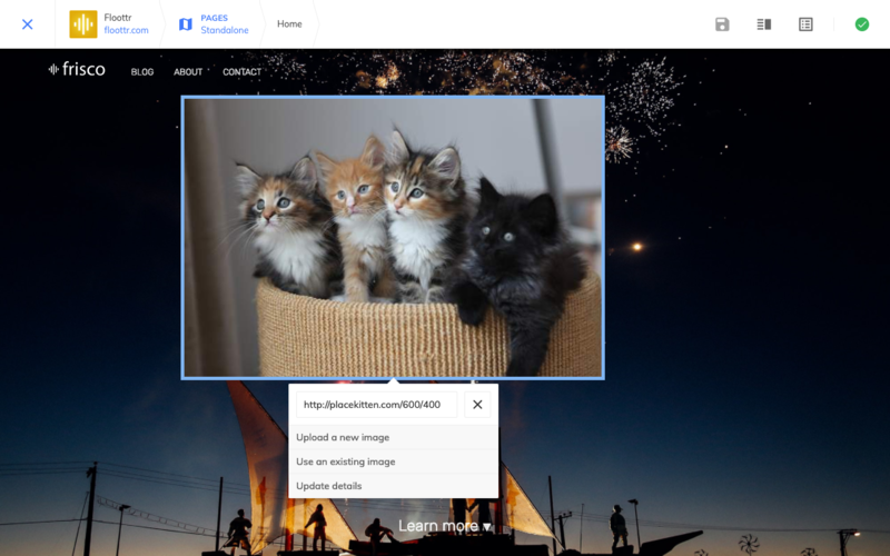 Image editable region in the Visual Editor