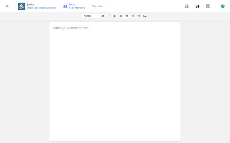 Editing item with Settings Panel open