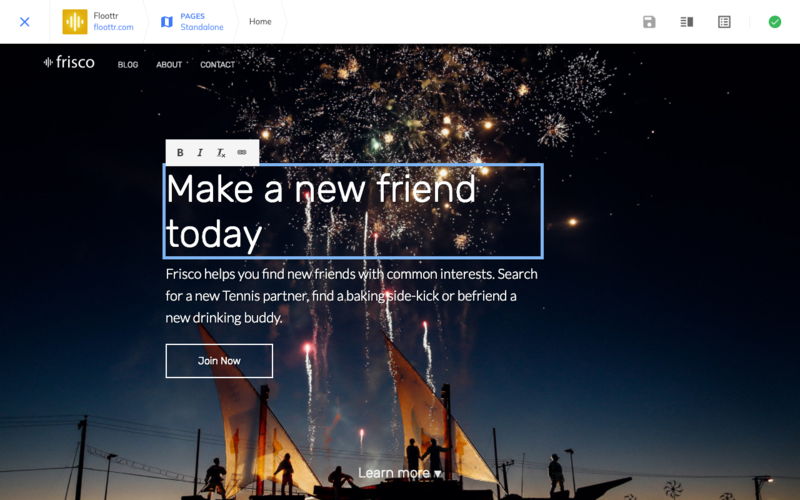 Text editable region in the Visual Editor