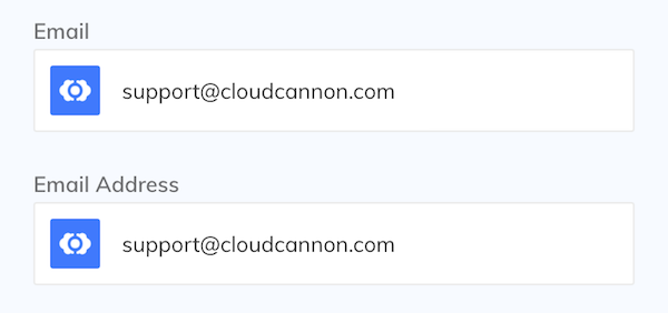 Email interface