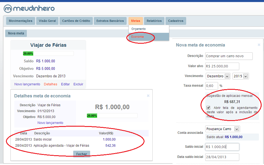 Novidades Meu Dinheiro - Abril/2013