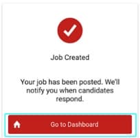 Create a job in five taps