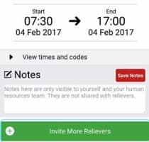 Invite more relievers to an existing job