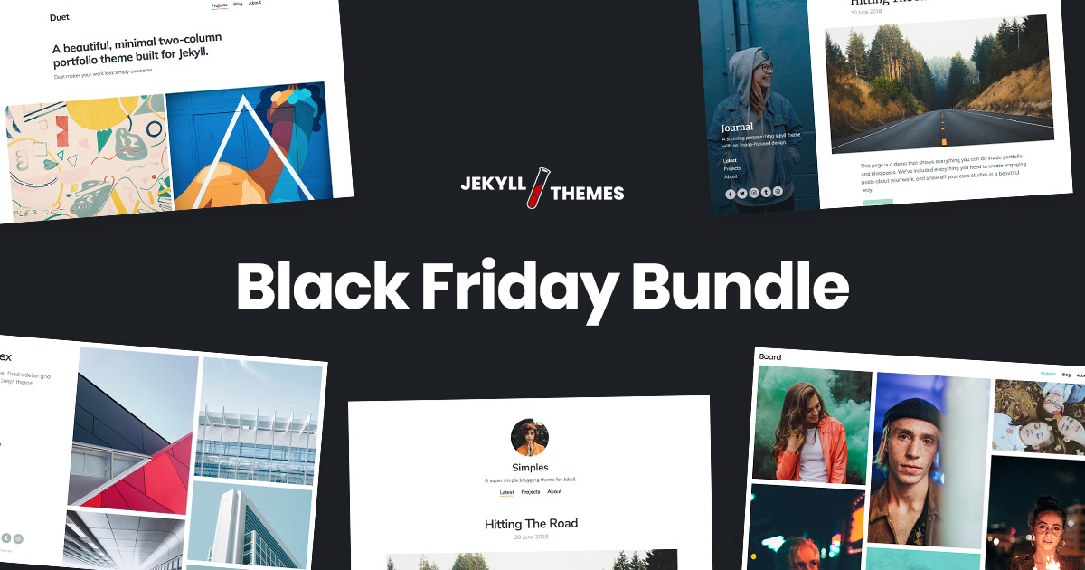 Black Friday Jekyll themes bundle