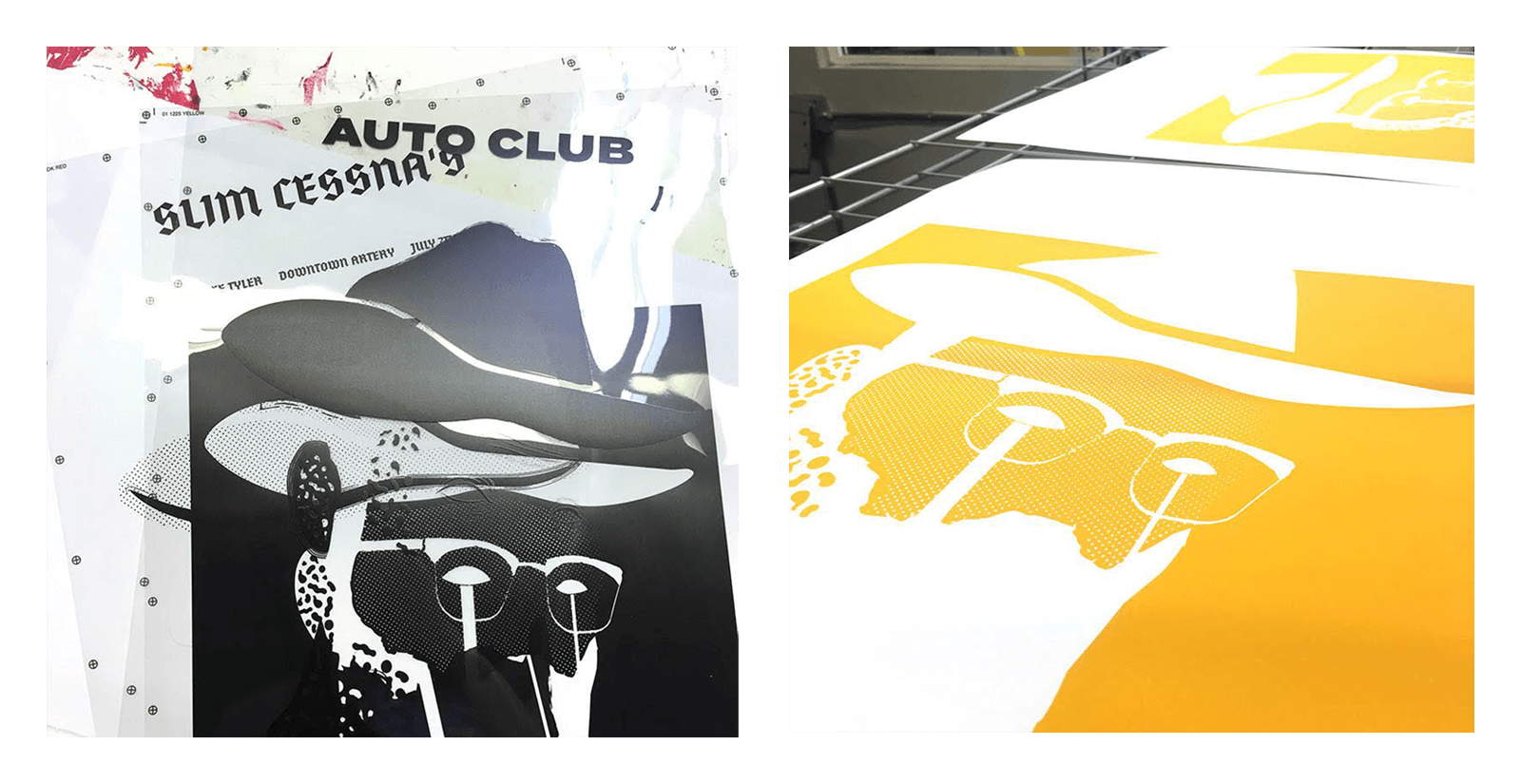 Slim Cessna’s Auto Club Poster WIP