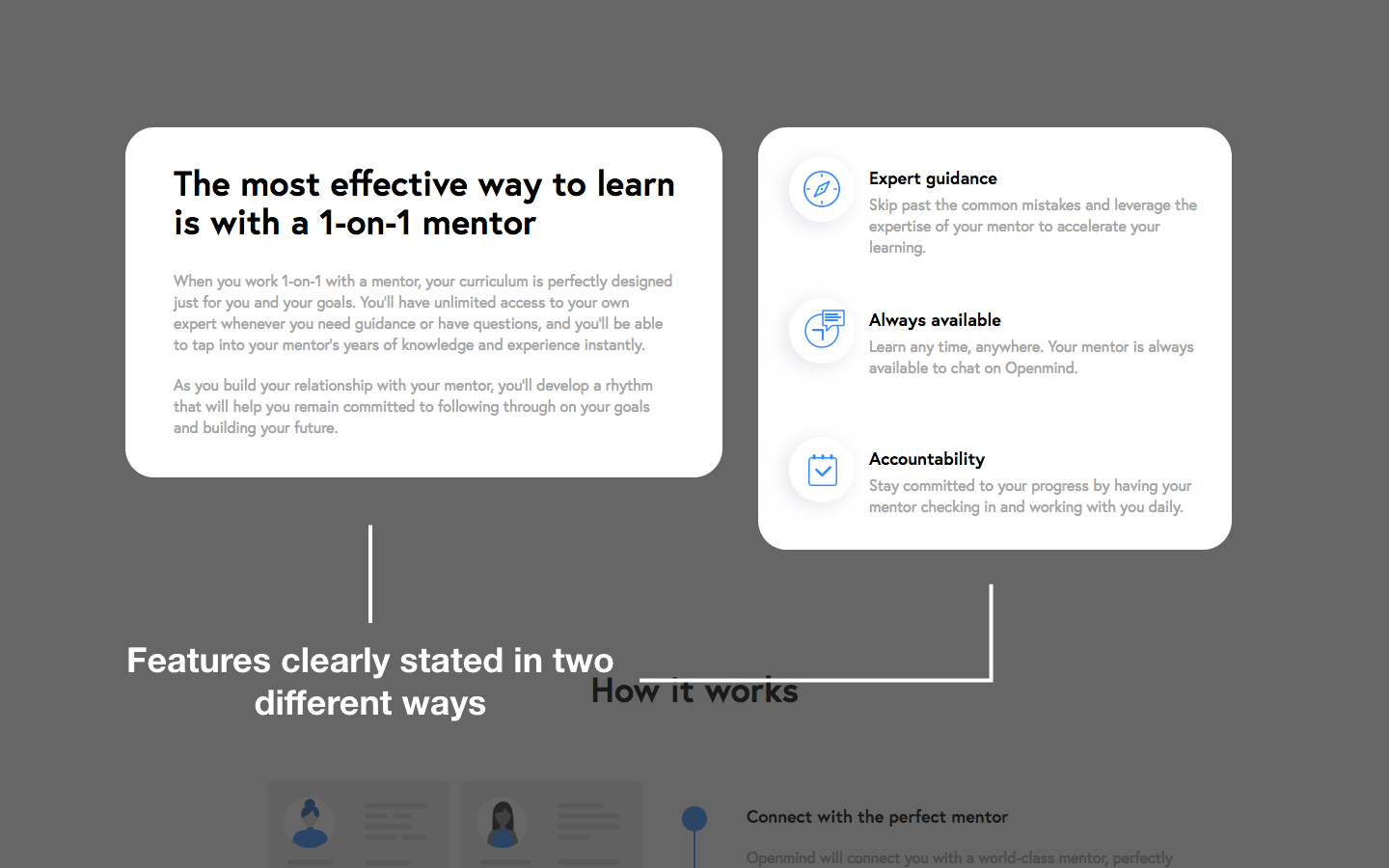 Workflow section of Drip's homepage