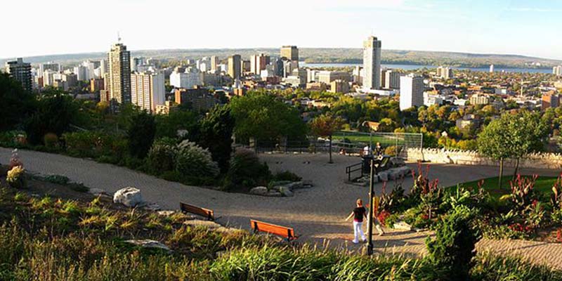 Panoramic view of Hamilton Ontario