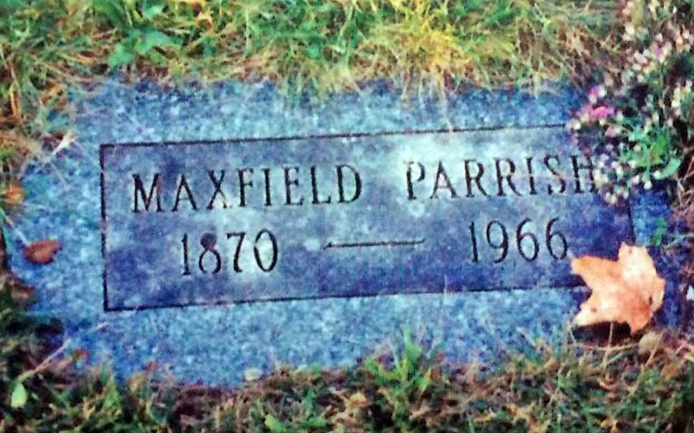 Maxfield Parrish's grave stone