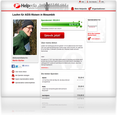 Bild einer Aktionsseite