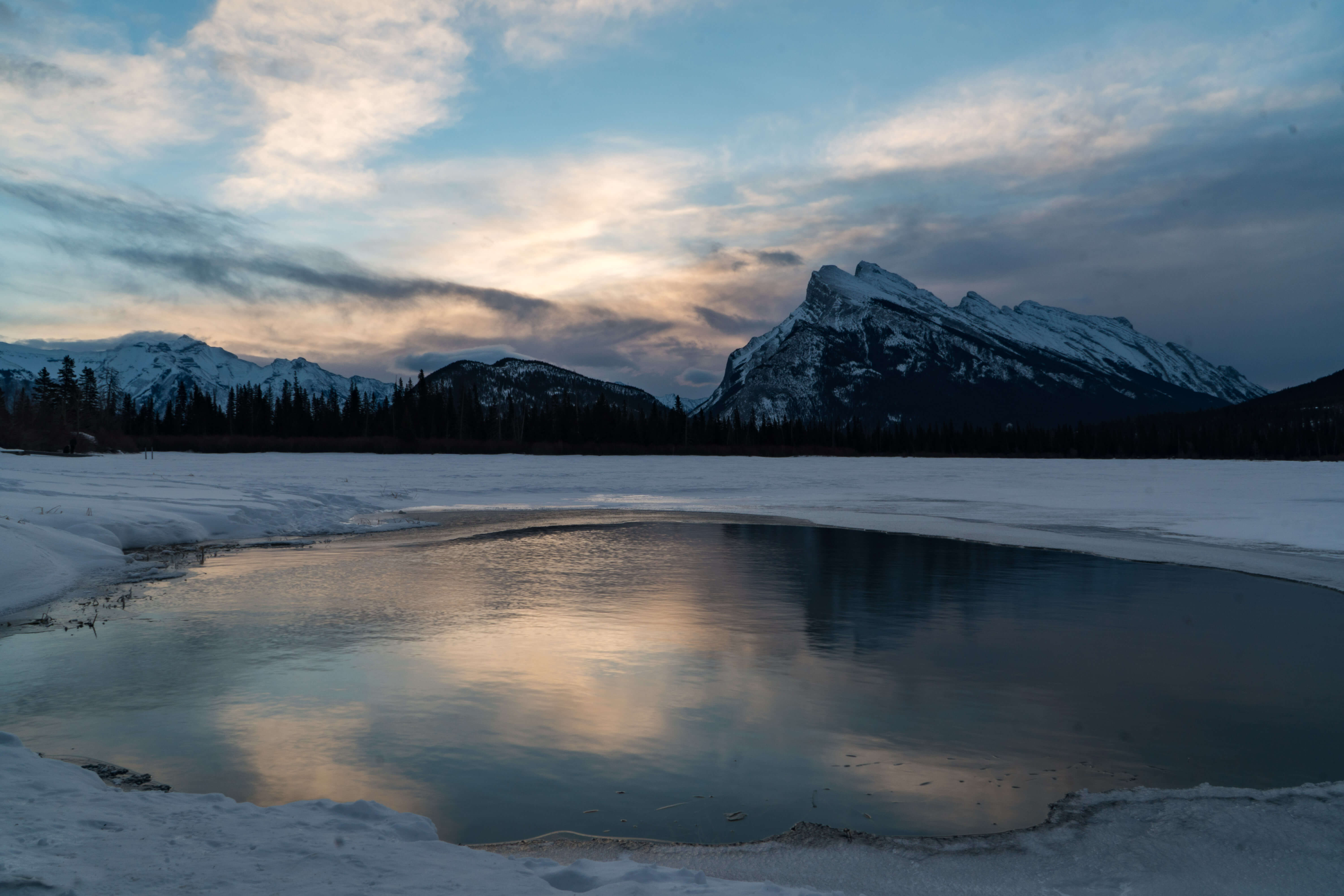 Sunrise at Vermillion Lakes