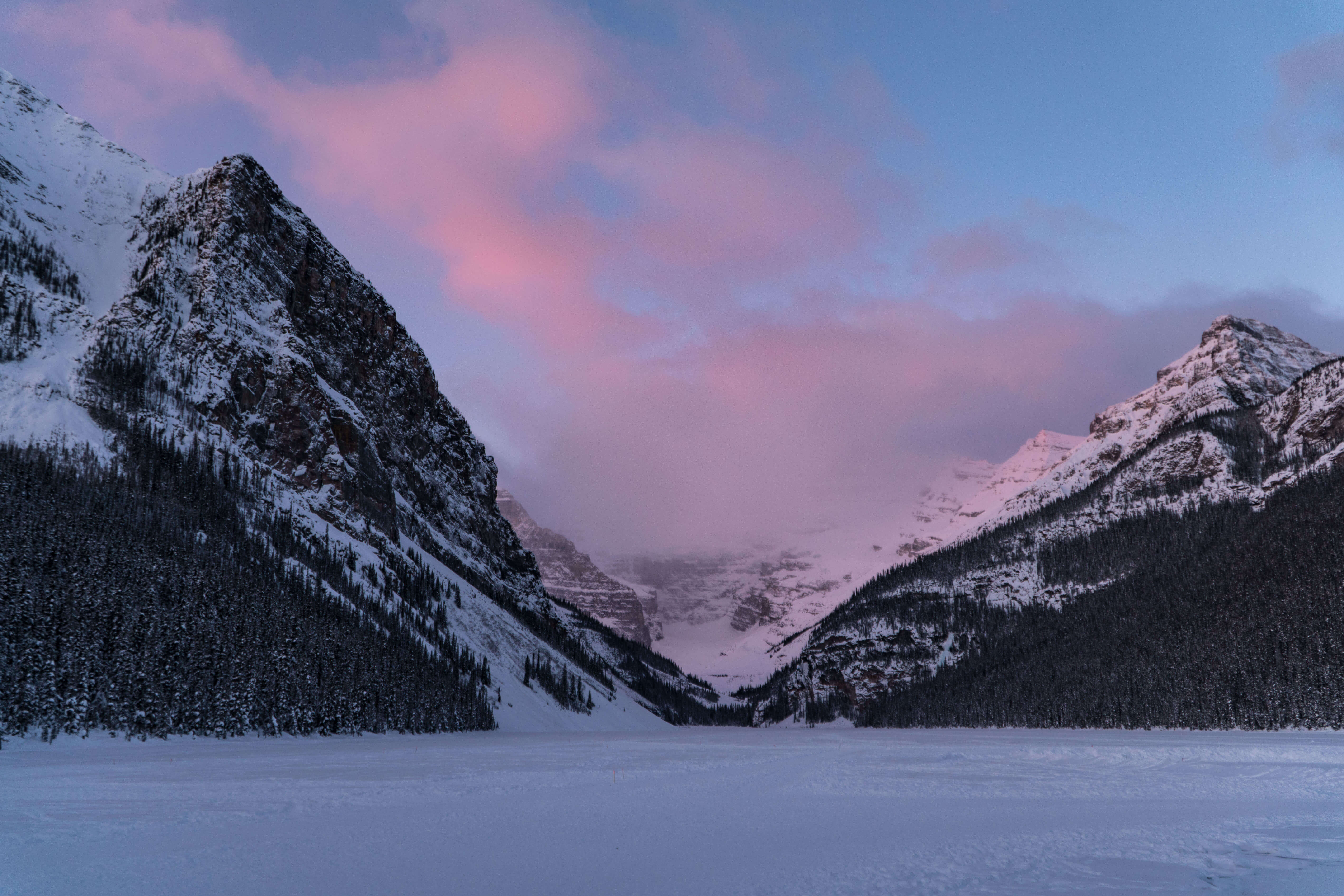 Sunrise at Lake Louise