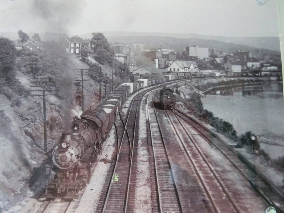 Vintage picture of a train leaving Connellsville, Pennsylvania. (Photo courtesy of Youghiogheny River Valley History)