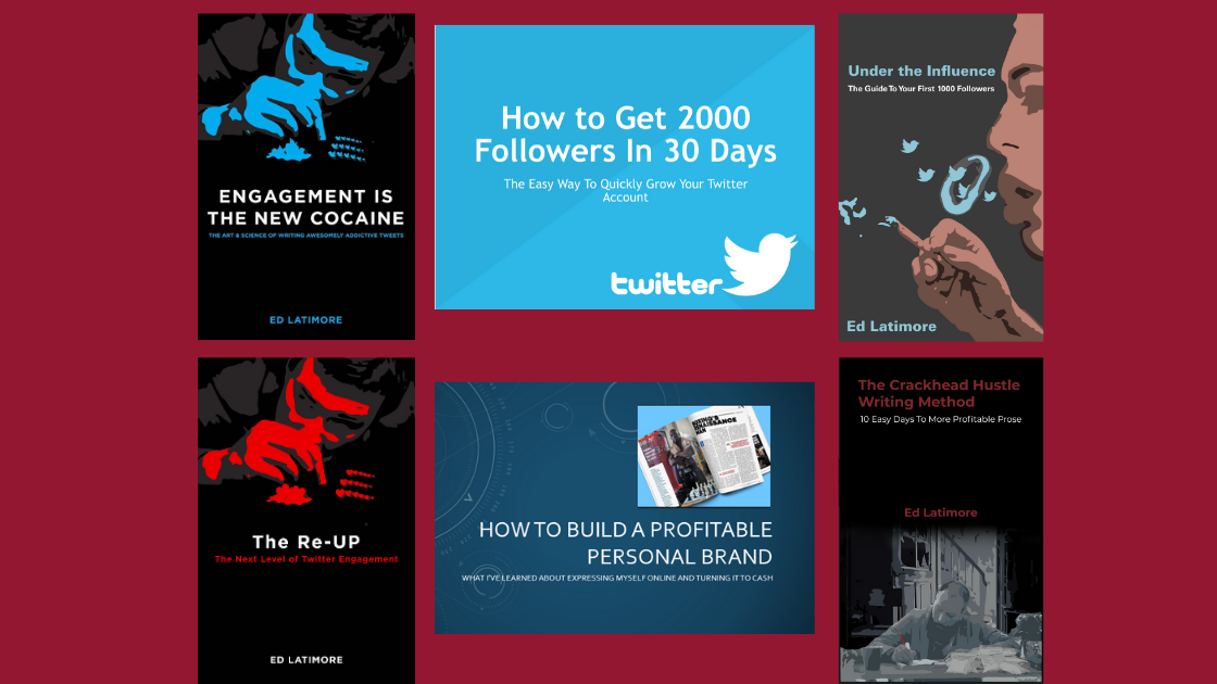 My 6 guides on growing Twitter and making money from for $149.