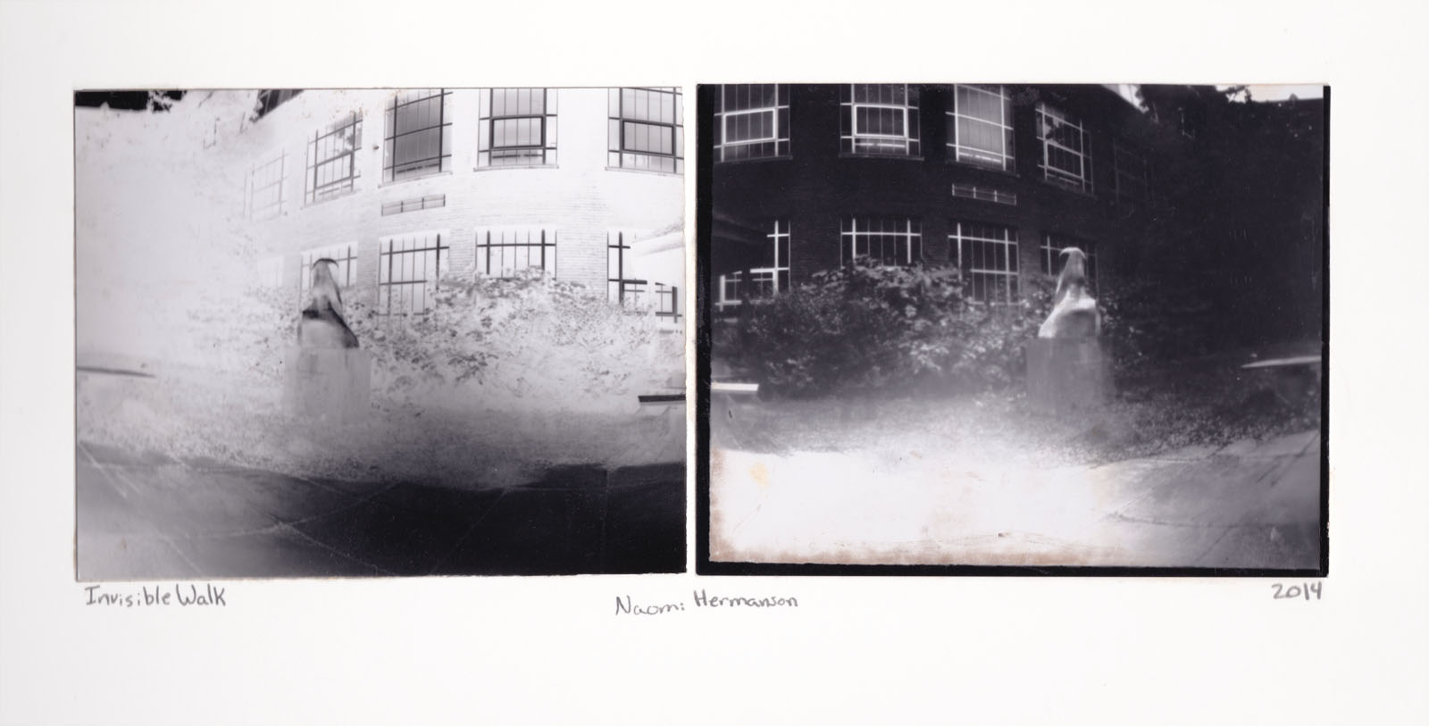 Pinhole camera photography and darkroom development.