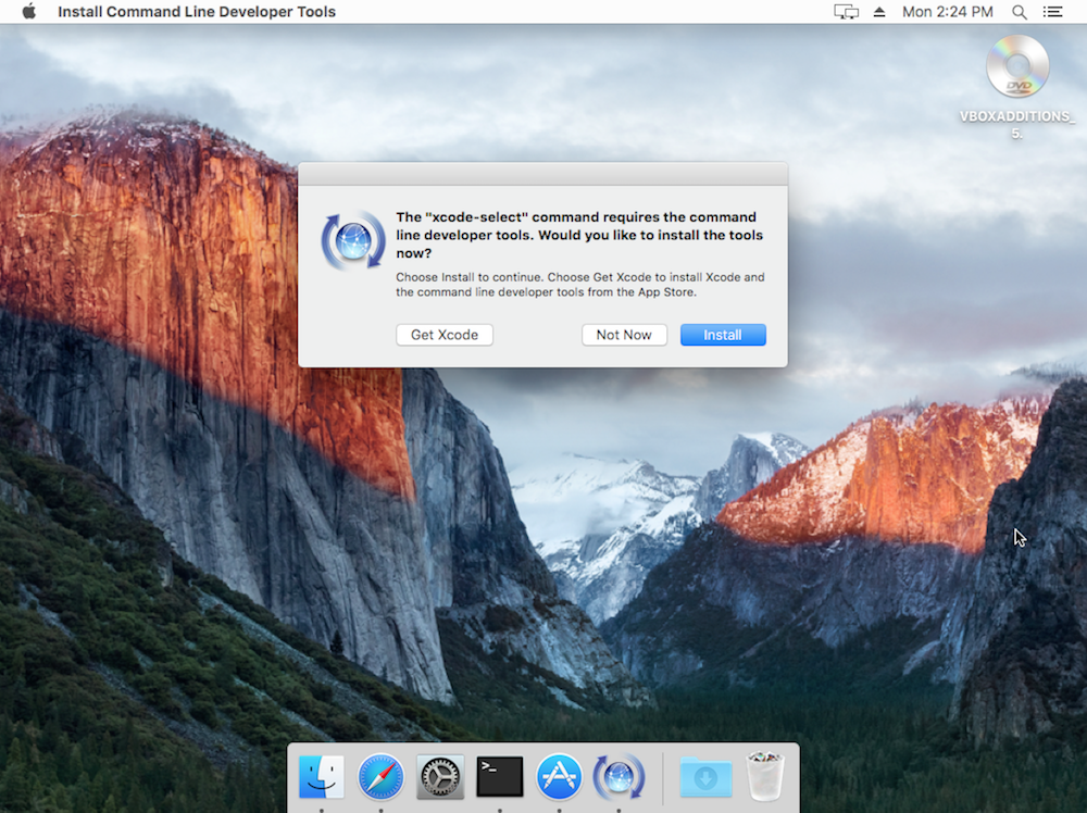 mac install command line developer tools