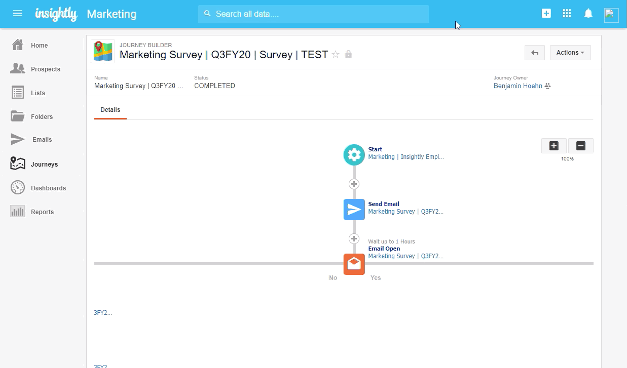 How to build simple & triggered customer journeys Insightly Marketing Customer Journey Builder
