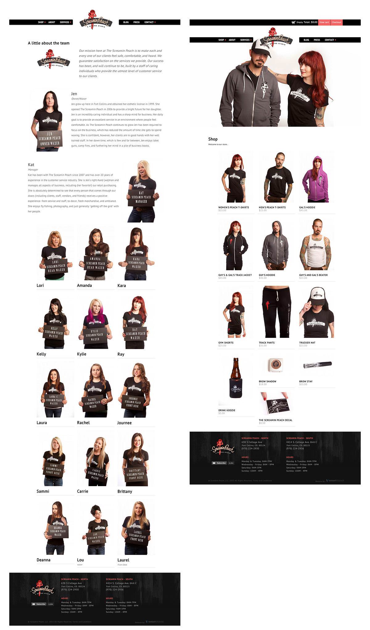 Screamin' Peach Website Screamin' Peach Website