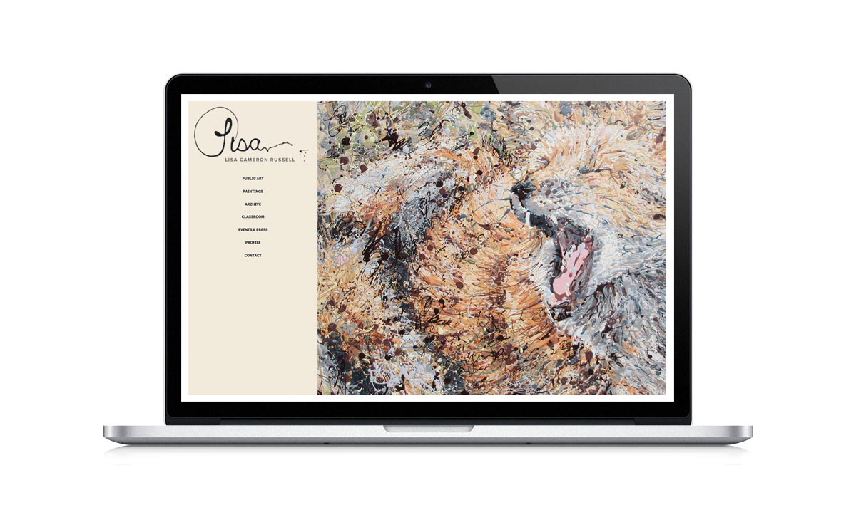 New Desktop Website Screenshot - Lisa Cameron Russell New Desktop Website Screenshot - Lisa Cameron Russell