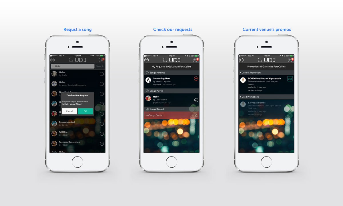 UDJ Mobile App UDJ Mobile App