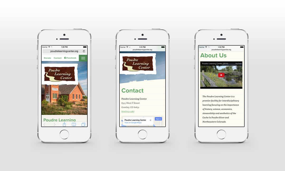 New Mobile Website Screenshots - Poudre Learning Center New Mobile Website Screenshots - Poudre Learning Center