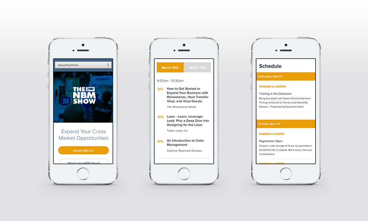 New Mobile Website Screenshots - The NBM SHOW New Mobile Website Screenshots - The NBM SHOW