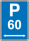 P60 Parking Sign